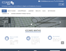 Tablet Screenshot of iccams-maths.org